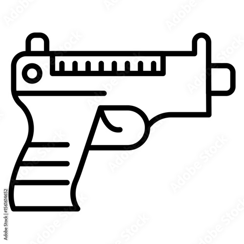 Tableau sur toile Pistol Icon