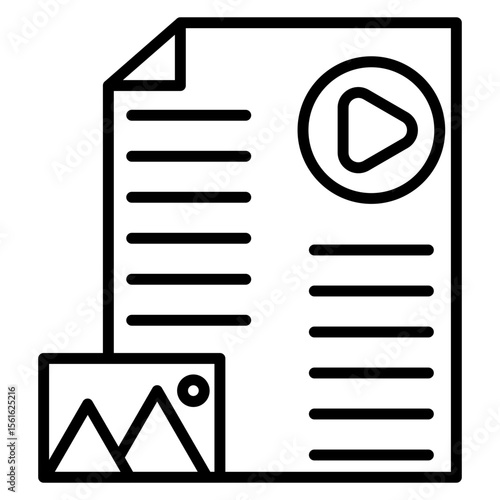 Unstructured Information Icon