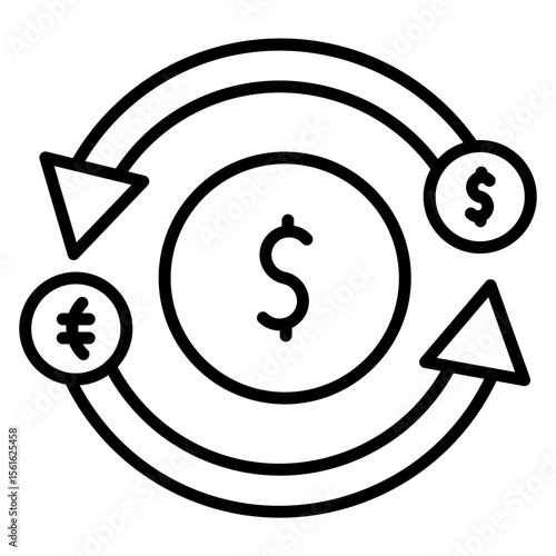 Foreign Currency Exchange Icon