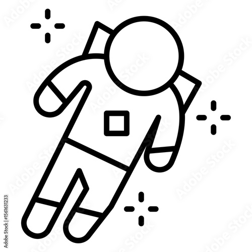 Astronaut Flying Icon