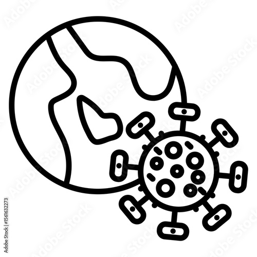Pandemic Globe Icon