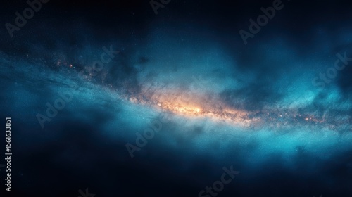 Wallpaper Mural Stunning wide-angle view of the galaxy with vibrant stars and cosmic dust cloud. Torontodigital.ca