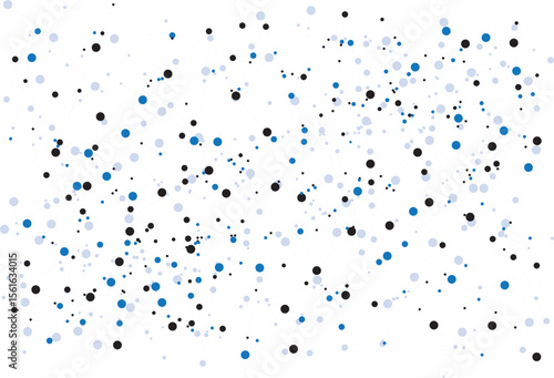 vector design of connected dots circles and lines. connection network