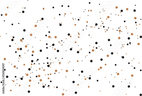 vector design of connected dots circles and lines. connection network