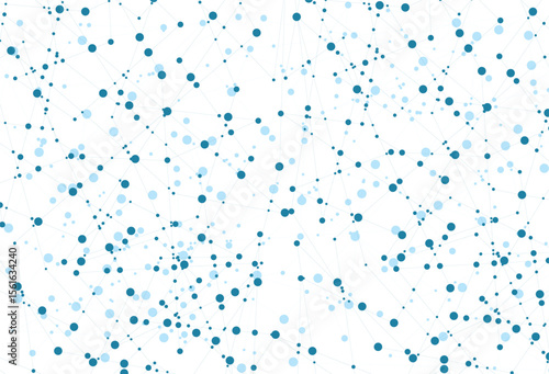 vector design of connected dots circles and lines. connection network
