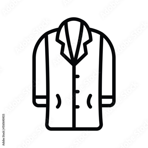 Get this latest line style icon of long coat