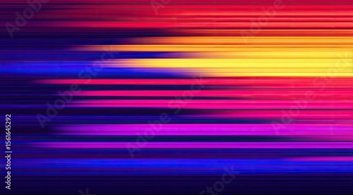 Vibrant Lines of Radiant Color and Texture