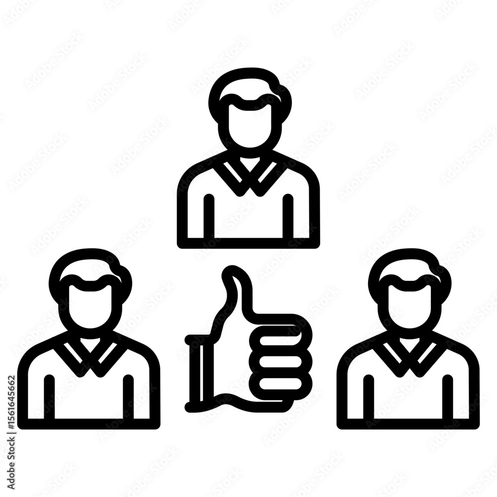 Obraz premium Stakeholder Engagement Icon