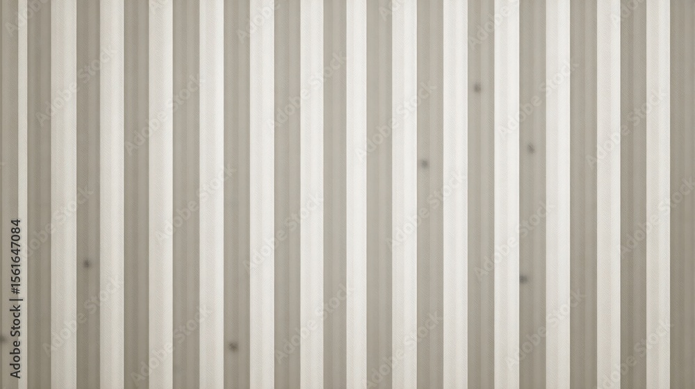 Close-up of a vertically oriented metal corrugated wall surface with uniform pattern.