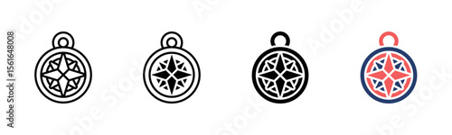 Cardinal Points icon sheet multiple style collection