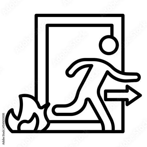Emergency Exit Icon