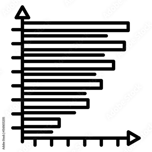 Horizontal Bar Chart Icon