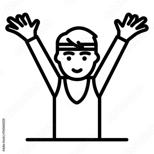 Man Celebrating Icon