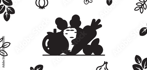 Vegetable Silhouette Icons