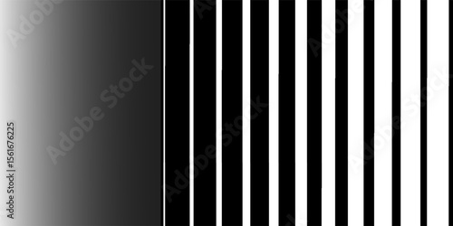 Halftone gradient lines pattern. Faded halftone black lines. Faded gradient background. Horizontal abstract geometric texture with parallel lines.