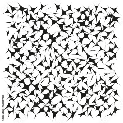 Triangle chaos icon. Light debris pattern. Abstract contrast Vector. White background cluster.