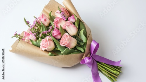 Wallpaper Mural A romantic bouquet of flowers Torontodigital.ca