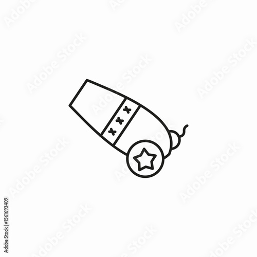 circus cannon  icon sign vector