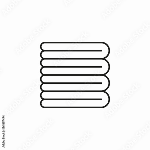 stack of towels icon sign vector