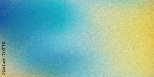 Abstract blurred gradient mesh background in blue and yellow colors of the Ukrainian national flag.