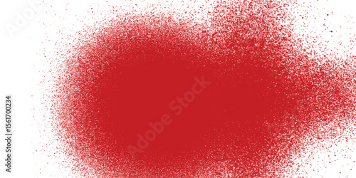 Soft faded spray overlay on vibrant red grunge backdrop

