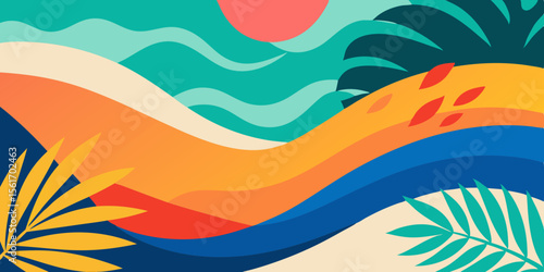 abstract background with waves