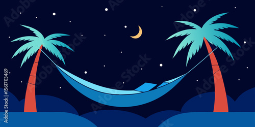 Peaceful Night's Sleep Underneath Tropical Palms Hammock Serenity