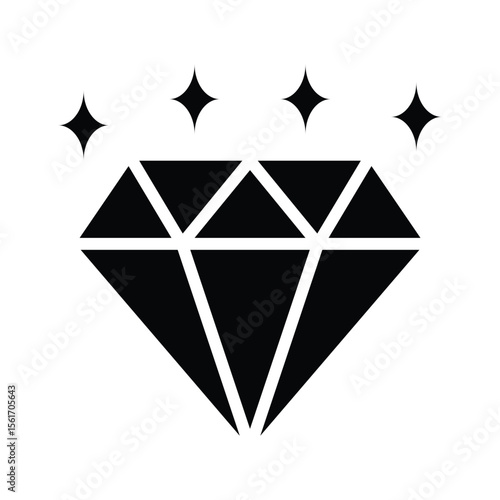 Have a look at this captivating diamond glyph icon