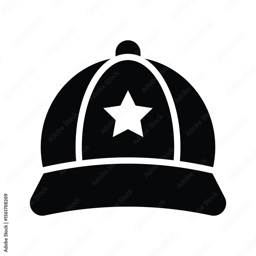 Naklejka premium Have a look at this latest glyph style icon of sports cap