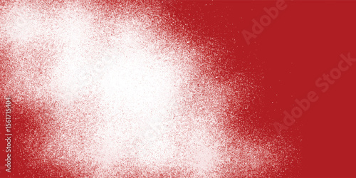 Bold grunge red texture with misty spray white elements

