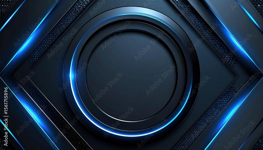 Fototapeta premium Dynamic blue light design abstract background digital art modern aesthetic close-up view futuristic concepts for technology enthusiasts