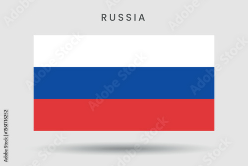 Free Download The flag of Russia with its distinctive tricolor design. - GFXLoad