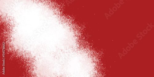 Abstract smoky effect in white over vibrant red texture

