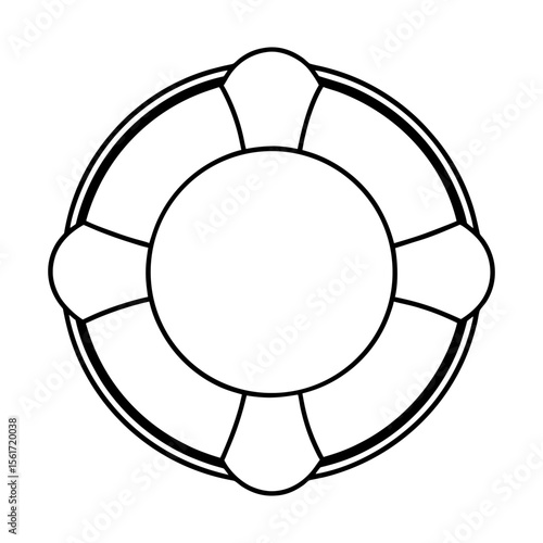 Lifebuoy outline silhouette vector, a black lifebuoy vector art design, and a silhouette of a lifebuoy isolated on a white background