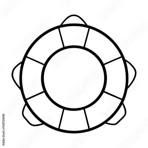 Lifebuoy outline silhouette vector, a black lifebuoy vector art design, and a silhouette of a lifebuoy isolated on a white background