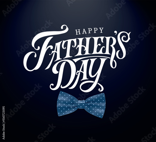 Happy Father`s Day handwritten lettering. Happy Father`s Day typography vector design for greeting cards and poster. Design template celebration. Vector illustration.