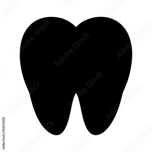Teeth vector art, a fresh teeth silhouette, a black teeth icon silhouette, isolated