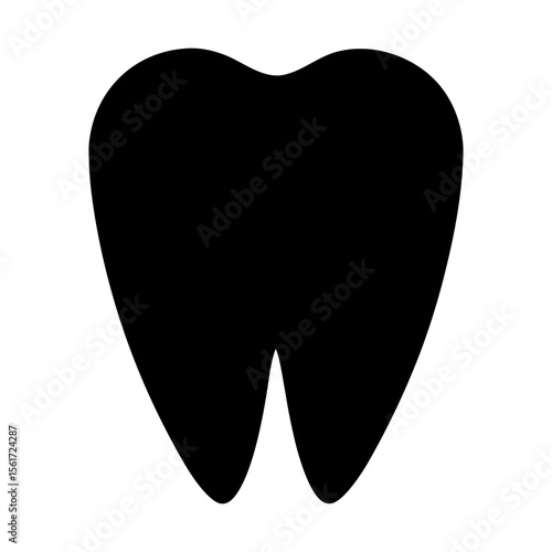 Teeth vector art, a fresh teeth silhouette, a black teeth icon silhouette, isolated