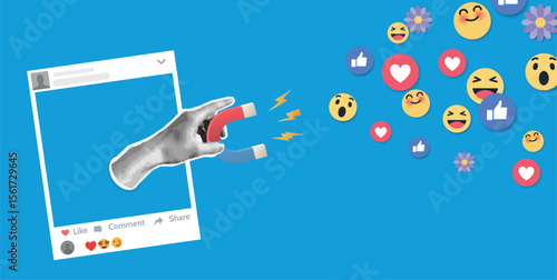 Social Media Influence and Monetization Symbolizing influencer marketing, social media monetization, lead generation, and online attention economy.