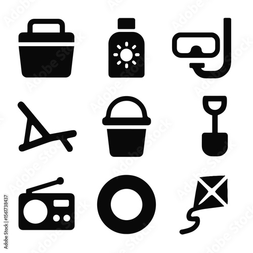 Beach Icon Grid