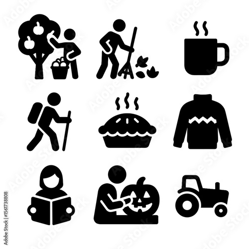 Autumn Activities Icons