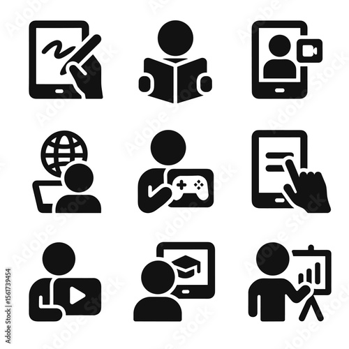 Tablet Usage Icons
