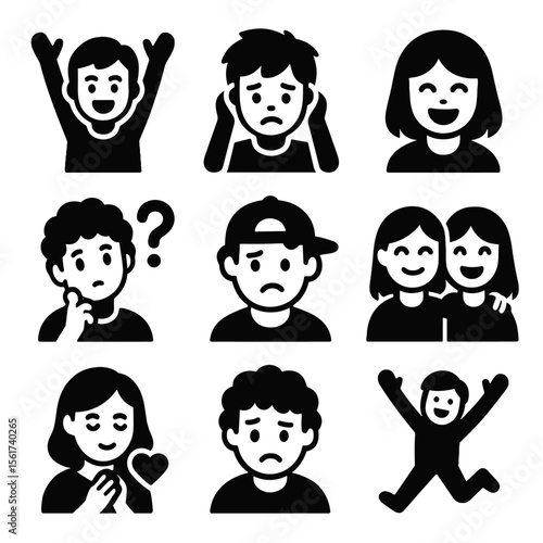 Youth Emotions Icons