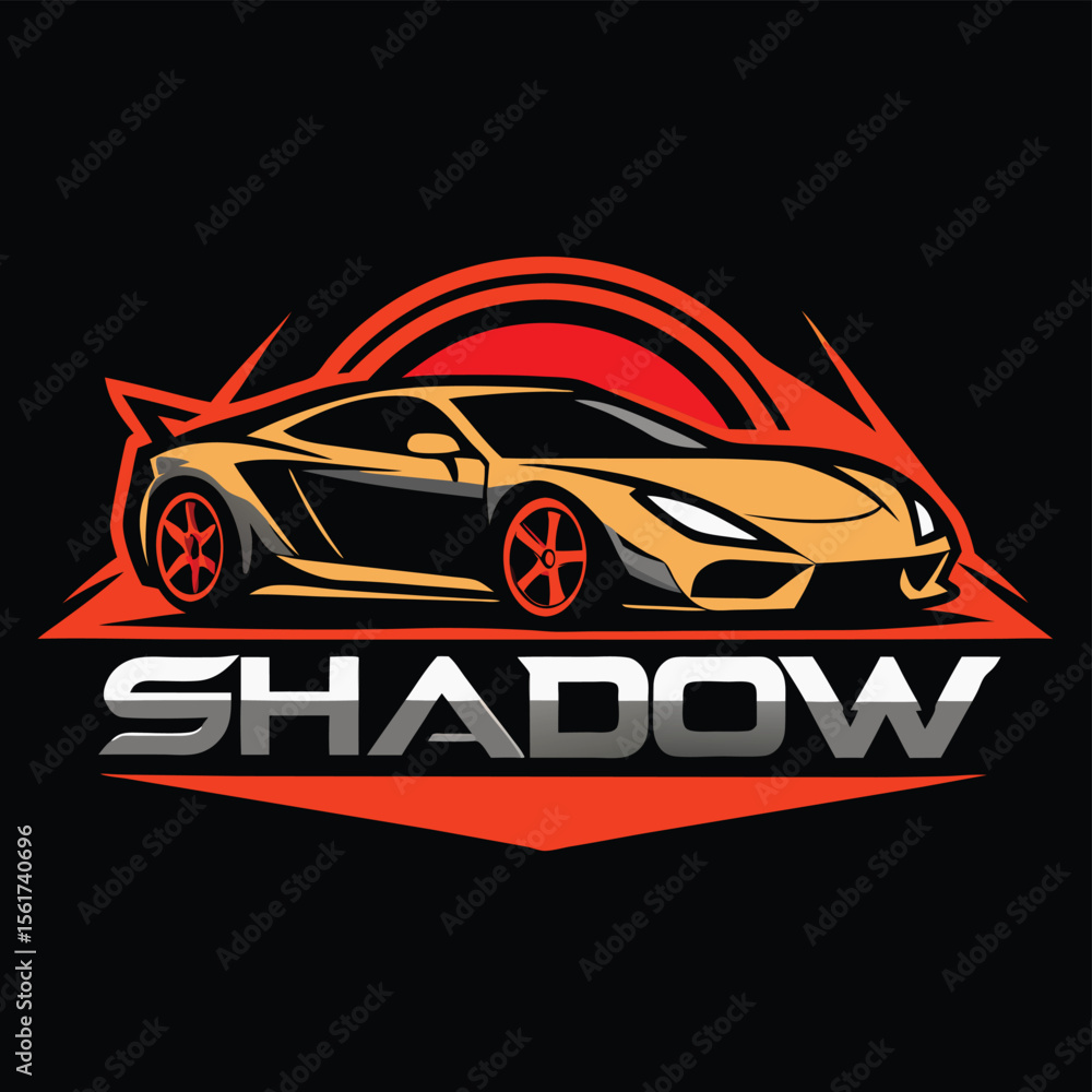 Fototapeta premium Sport Car Logo. Automotive, Car Showroom, Car Dealer Logo Design Vector