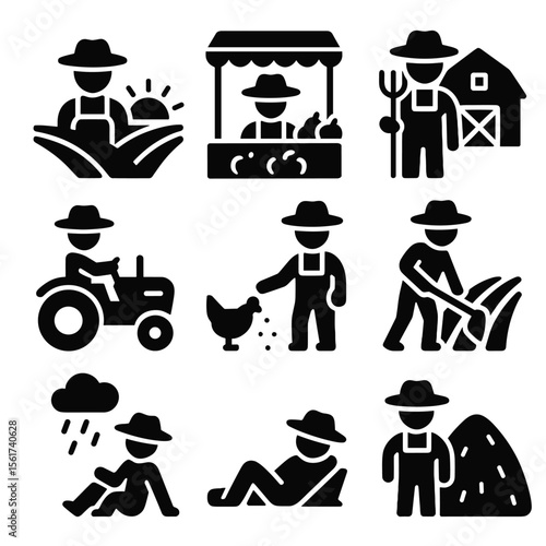 Farming Icons Set