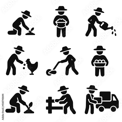 Farmer Activity Icons