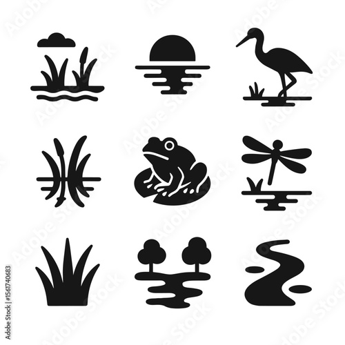 Wetland Icon Set