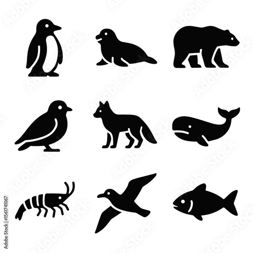 Glacier Animal Icons
