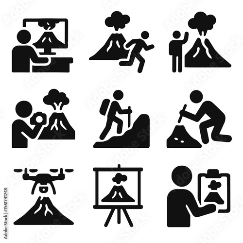 Volcano Activity Icons