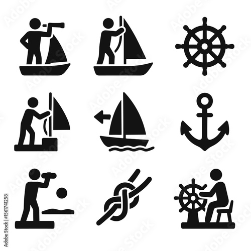 Sailing Icons Grid